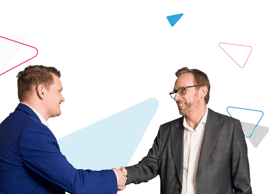 ITVET's CEO, Richard Fountain, Shaking Hands With A Team Member