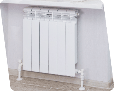 A Radiator With Valves