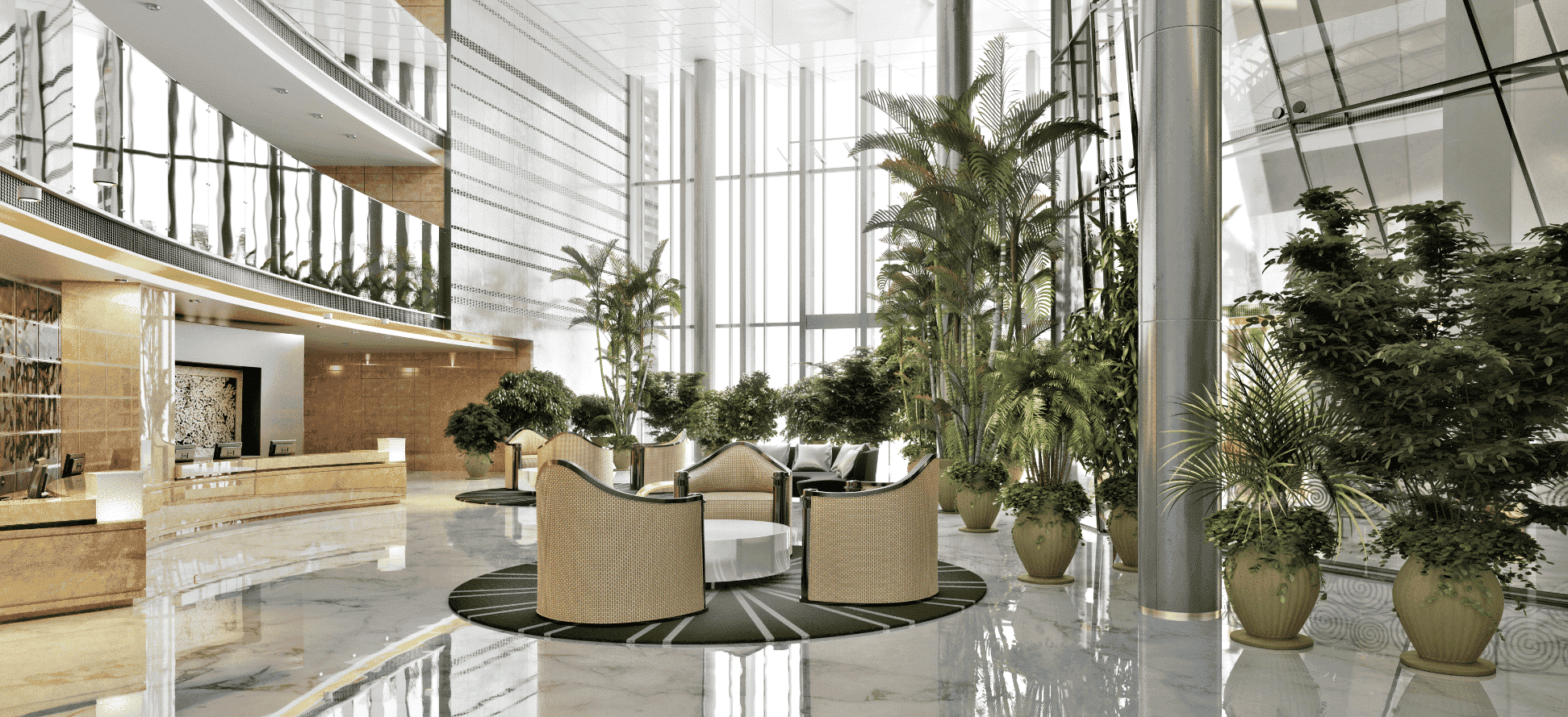 Inside a building.