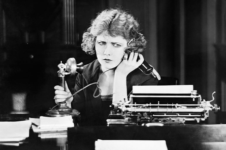 Old analogue phone lines.