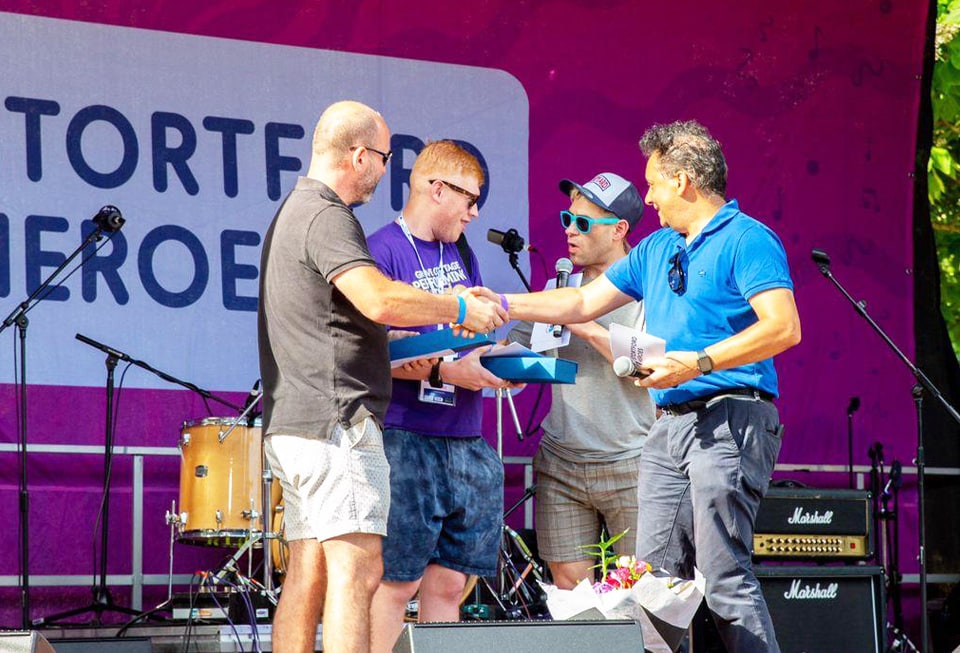 Award winners at Stortford Heroes festival.