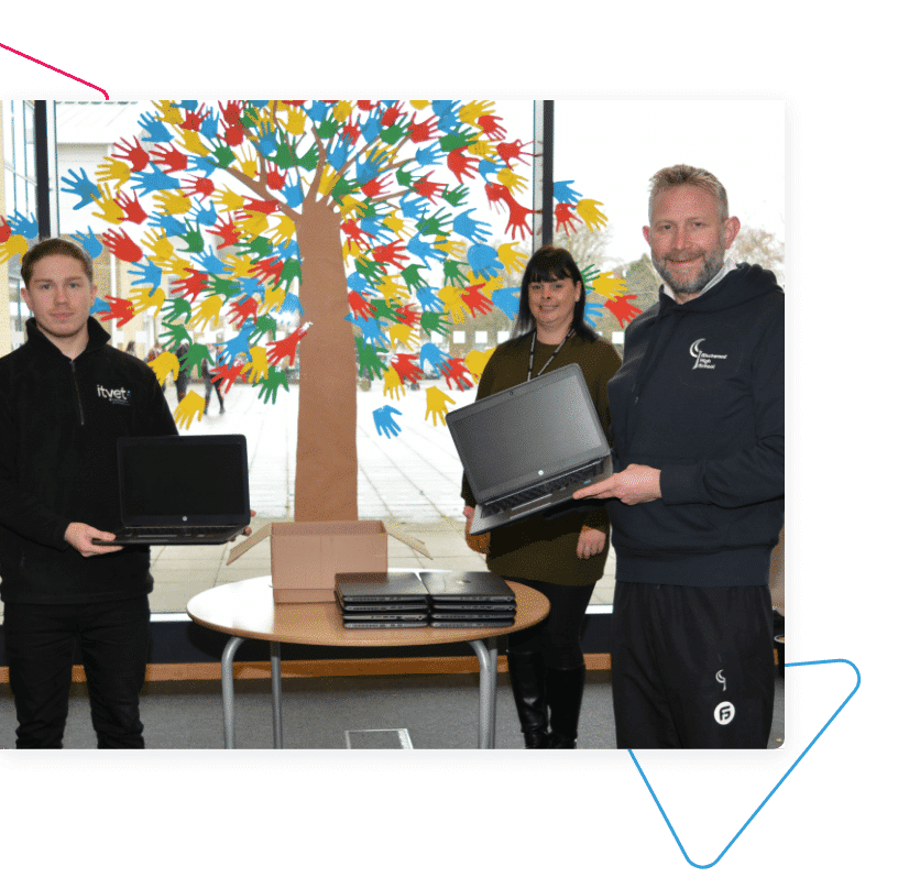 ITVET laptop donation to Birchwood High School.