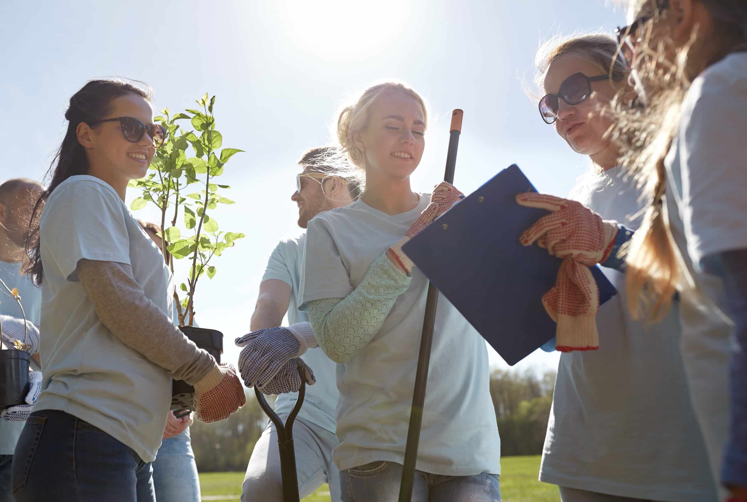 People doing gardening.